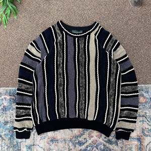 Vintage Tundra Canada 3D Knit Coogi Style Sweater